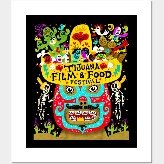 TIJUANA FILM & FOOD FESTIVAL Wall Art by MEXOPOLIS